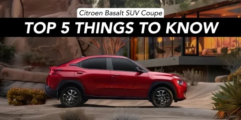 Citroen Basalt SUV Coupe Top 5 Things to Know