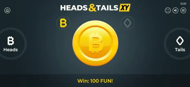 The mechanics of the Heads or Tails casino game